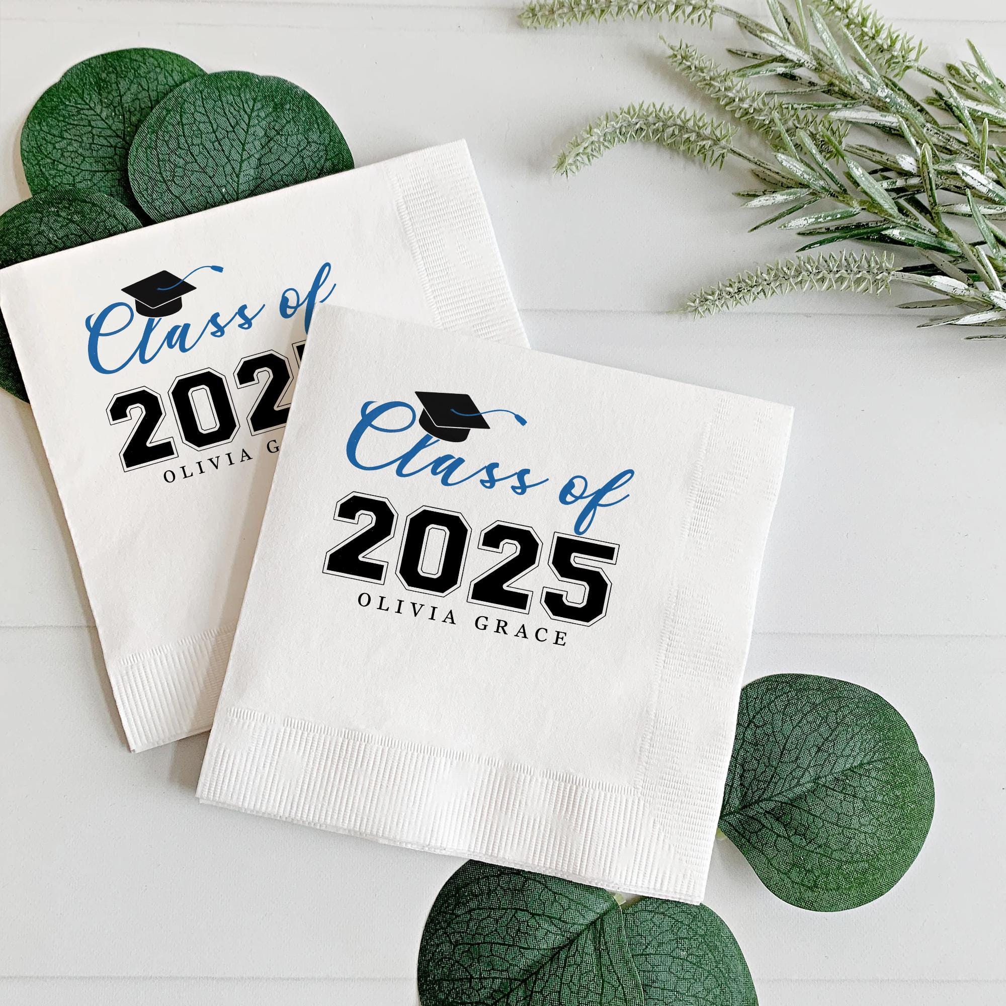 Personalized Graduation Napkins: Custom Class of [year] Party Decor - Etsy