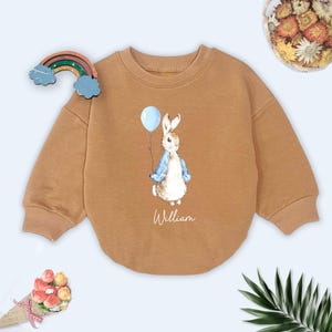 Personalized Easter Name Romper, Custom Boy Easter Name Romper, First Easter Baby Clothes, Easter Baby Bodysuit, Newborn, Baby Shower