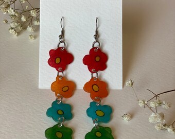 Handmade Flower Falling Earrings