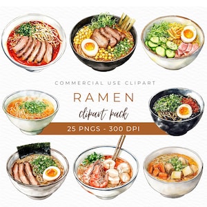 Ramen Clipart, Kawaii Noodles PNG, Ramen Bowl Illustration, Japanese Food Art, Cute Ramen Soup Design, Anime Graphics, Instant Download