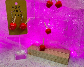 Candied Apple Earrings