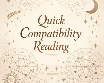 Schnelle Astrologie-Kompatibilitätslesung | Liebe Synastry Einsicht | Beziehungs Energie Reading