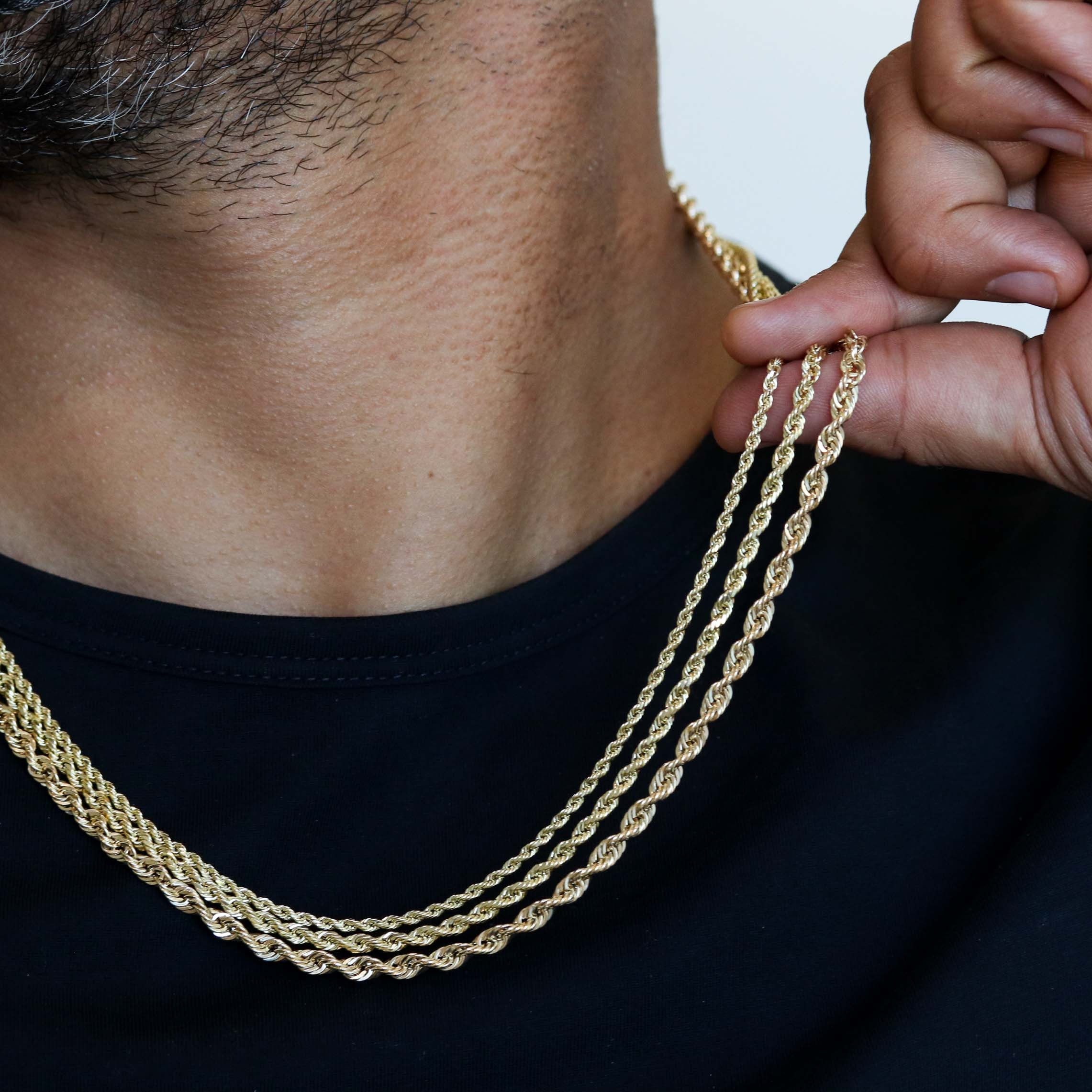 14 karat gold rope necklace deals
