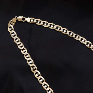 14K Gold Necklace, 14K Gold Chain, Solid Gold Necklace, Solid Gold Chain, 14K Gold Chain Necklace, 14K Mariner Chain