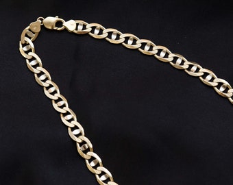 14K Gold Necklace, 14K Gold Chain, Solid Gold Necklace, Solid Gold Chain, 14K Gold Chain Necklace, 14K Mariner Chain