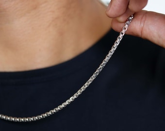 14k Gold Necklace, Gold Chain, Gold Necklace, Mens Necklace, Men Necklace For Men