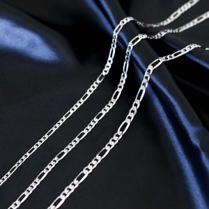 Gold Figaro Chain, 14k Gold Figaro Chain Necklace For Men, Figaro Chain 14k Gold Necklace, Gold Chain Men Necklace, Solid Gold Chain 14k