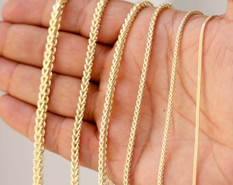 Gold Franco Chain, Franco Chain, Gold Franco, 14K Gold Franco, 14K Franco Chain, Real Gold Necklace, 14K Gold Necklace
