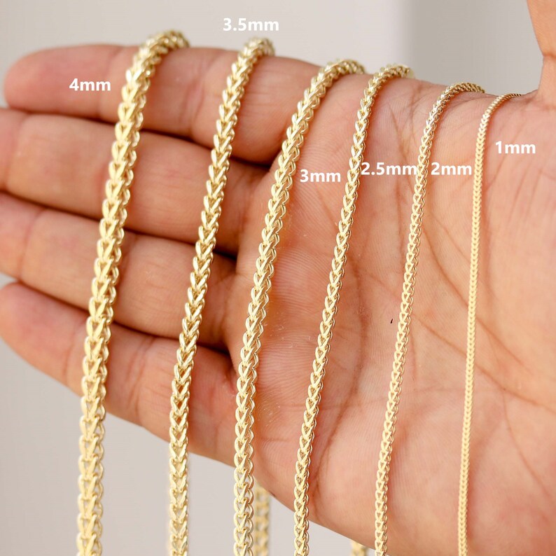 14K Gold Necklace 14K Gold Chain 14K Gold Chain Necklace Etsy
