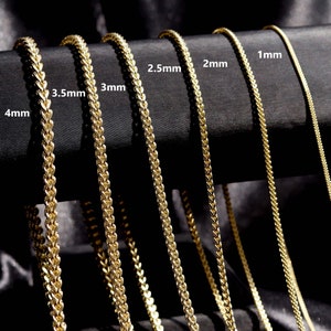 14K Gold Necklace, 14K Gold Chain, 14K Gold Chain Necklace, Real Gold Necklace, 14K Gold Chain Necklace, Gold Franco Chain