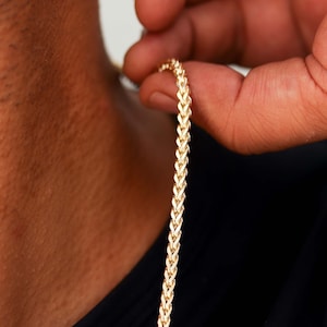 14K Gold Necklace, 14K Gold Chain, 14K Gold Chain Necklace, Real Gold Necklace, 14K Gold Chain Necklace, Gold Franco Chain