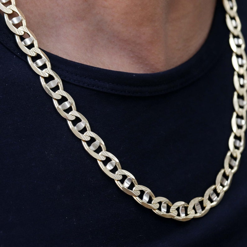 14K Gold Necklace 14K Gold Chain Solid Gold Necklace Solid Etsy