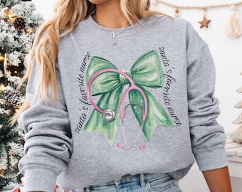 Nurse Christmas Sweatshirt, RN Christmas Sweatshirt, Christmas Nursing Sweatshirt, Christmas Nurse Sweater, Nurse Crewneck, Gift for Nurse