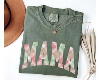 Christmas Mama Comfort Colors® Shirt, Mom Christmas Shirt, Holiday Mom Shirt, New Mom Christmas, Cute Christmas Mom Tee, Mom Christmas Gift