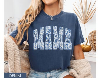 Comfort Colors® Mama Shirt, Floral Mama Shirt, Mothers Day Gift, Girly Aesthetic Gift For Mom, Trendy Mom Tee, Cute Mom Shirt, Mama Tshirt