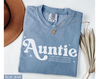 Comfort Colors Auntie Shirt, Aunt Shirt, Retro Auntie Shirt, Funny Aunt Shirt, Gift For Aunt, Retro Aunt Tee, Cute Auntie Shirt, Aunt Tshirt
