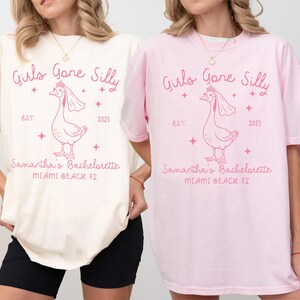 Silly Goose Bachelorette Party Shirt Comfort Colors, Silly Bride Goose Tshirt, Custom Bachelorette Shirt, Birthday Weekend Girls Trip Shirt