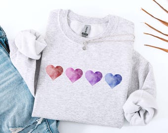 Valentine Heart Sweatshirt, Valentine Sweatshirt, Cute Valentine Sweatshirts, Valentine Sweater, Valentine Crewneck, Galentines Day Gifts