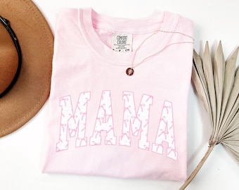 Mama Coquette Comfort® Colors Shirt, Mama Bow Shirt, Pink Bow Shirt, Girly Mama Shirt, Mothers Day Gift, First Time Mom Gift, Expecting Mom
