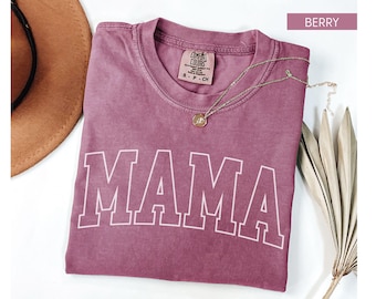Mama Comfort Colors® Shirt, Mama Shirt, Mama T-shirt, Mama Tee, Pregnancy Announcement, Trendy Mama Shirt, Pregnancy Reveal Gift for New Mom