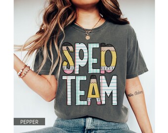 Special Education Teacher Shirt Comfort Colors, Teacher Team Shirt, Back to School Teacher Shirt, SPED Team Shirt, SPED Teacher Gift