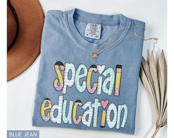Special Education Teacher Shirt Comfort Colors, Teacher Team Shirt, Back to School Teacher Shirt, SPED Teacher Shirt, New Teacher Gift