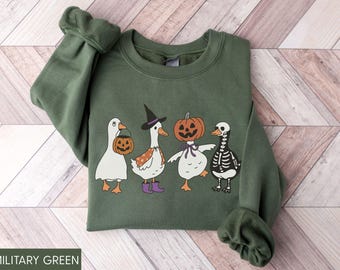 Halloween Goose Sweatshirt, Funny Halloween Shirt, Halloween Goose Sweater, Goose Halloween Shirt, Funny Goose Shirt, Halloween Gift