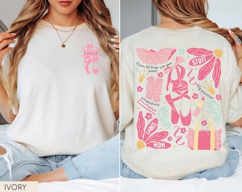 Custom Dance Mom Shirt Comfort Colors, Personalized Dance Mama Tee, Dance Competition Mom Shirt, Ballet Mom Shirt, Dance Mom Gifts