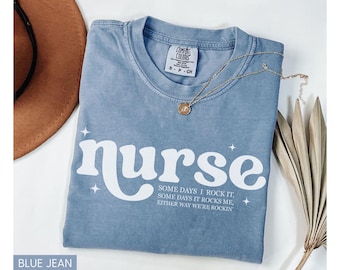 Nurse Shirt Comfort Colors®, Retro Nurse Shirt, RN Shirt, Funny Nurse Shirt, Nurse Tshirt, Nurse Week Shirt, Nurse Appreciation, Nurse Gift