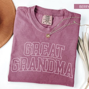 Great Grandma Shirt, Great Grandma Tshirt, Great Grandma Tee, Pregnancy Announcement Shirt, Great Grandma To Be, Great Grandma Gift