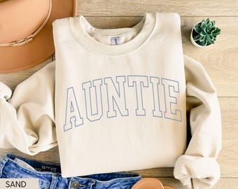Auntie Sweatshirt, Aunt Sweater, Auntie Crewnecks, New Aunt Gift, Pregnancy Announcement, Gift for Aunt, Pregnancy Reveal to Sister