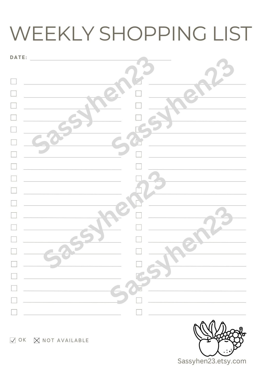 Grocery List, Meal Prep, Food, Prepping, Bulk Purchasing, Parties