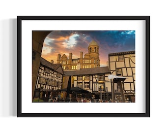 Manchester, LIMITED EDITION PRINT.  Architecture, Wall Art, Cityscape, Office Wall Art, Photography.