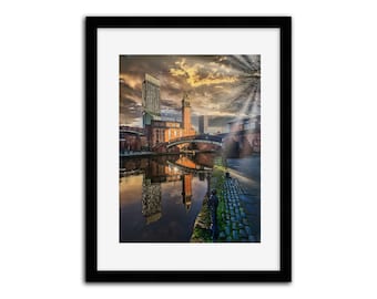 Manchester, Castlefield, Beetham Tower,  LIMITED EDITION PRINT.  Architecture, Wall Art, Cityscape, Office Wall Art, Photography.