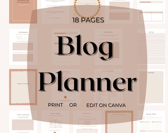 Printable Blog Tracker | Blog Post Workbook| Small Business Blog Workbook | Social Media Planner