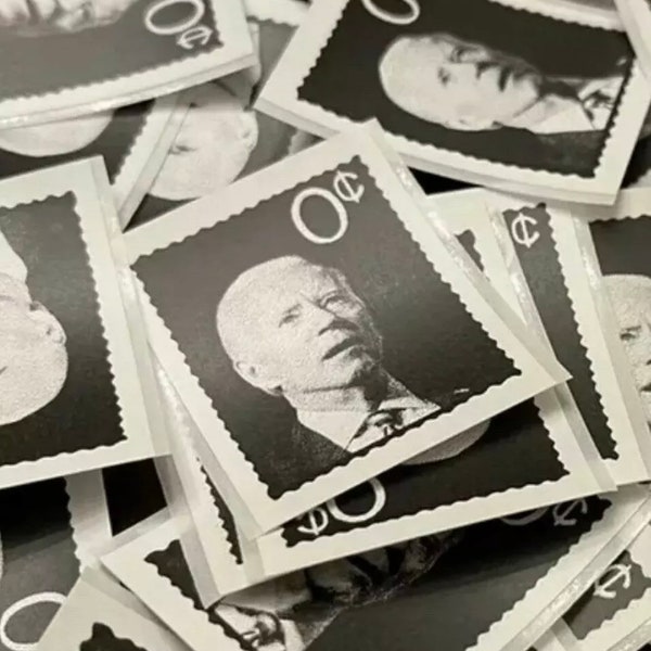 50x Joe Biden “Zero Cent” Stamp Stickers FJB - Let’s Go Brandon