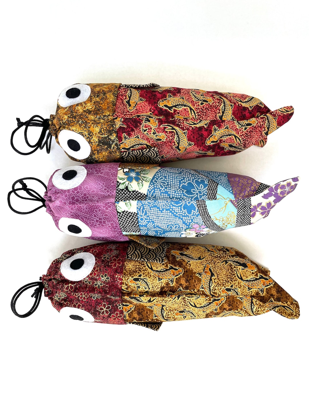 Fish Drawstring Bag Asian Print Drawstring Fish Bag - Etsy