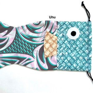 Hawaiian Print Drawstring Fish Bags - Etsy
