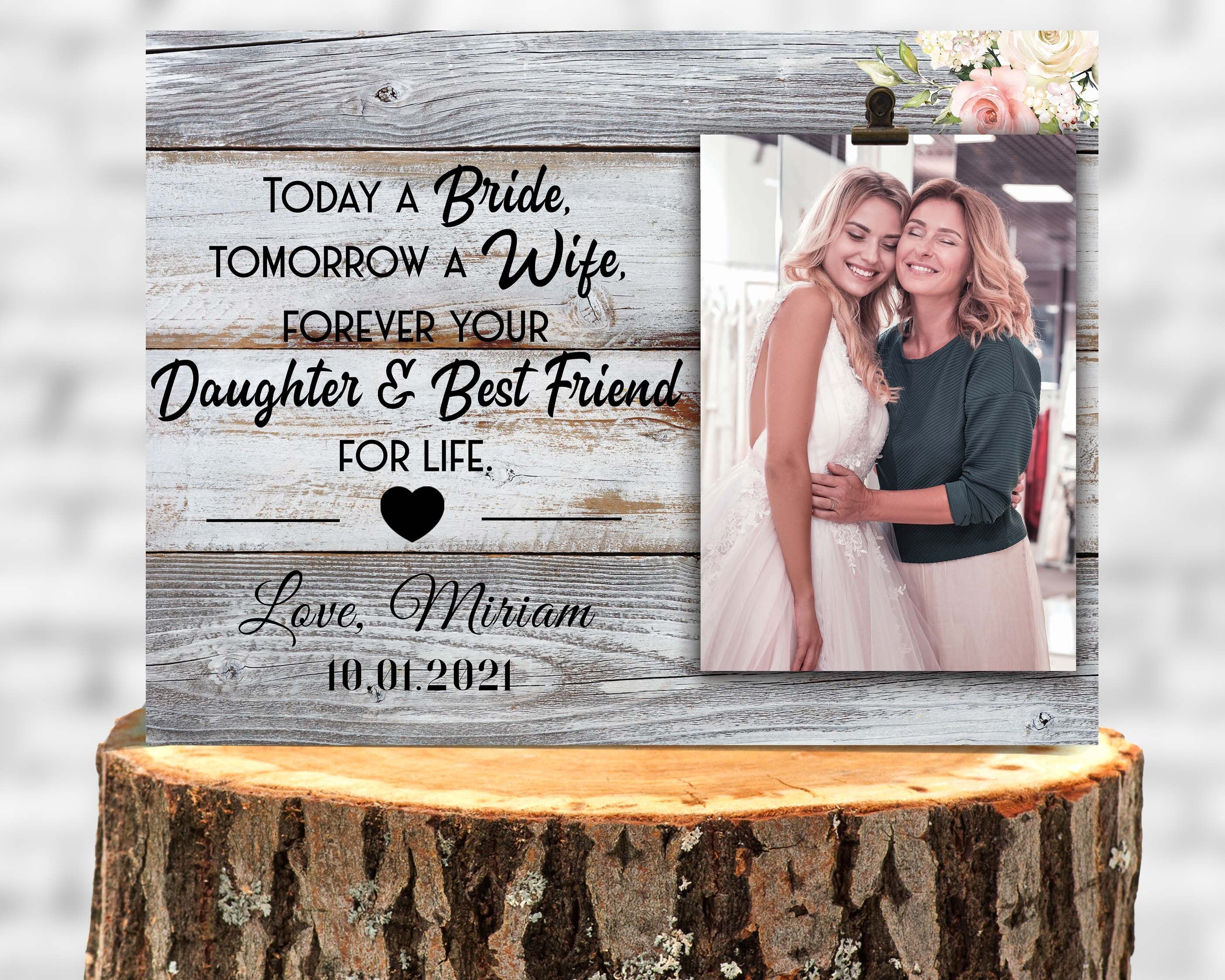 Mother of the Bride Gift Frame Parents of the Bride Gift Etsy