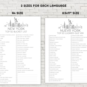 New York Bucket List, Printable Bucket List, Travel Bucket List, Travel Planner Checklist, New York City, New York State image 3