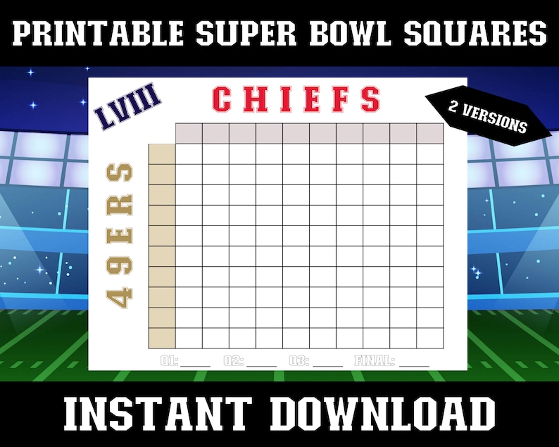 Printable Super Bowl Squares Game - Il 794xN.5775565451 E3k2 