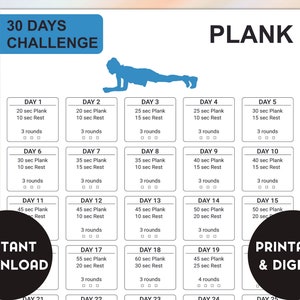 30 Days Plank Challenge, Strong Core Challenge, Lose Fat Challenge, Core Workout, Lose Belly Fat, Fitness Planner