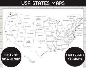 United States Map, USA States Sales Map, Printable United States Map for Coloring, USA States Names, US States Postal Abbreviation Map