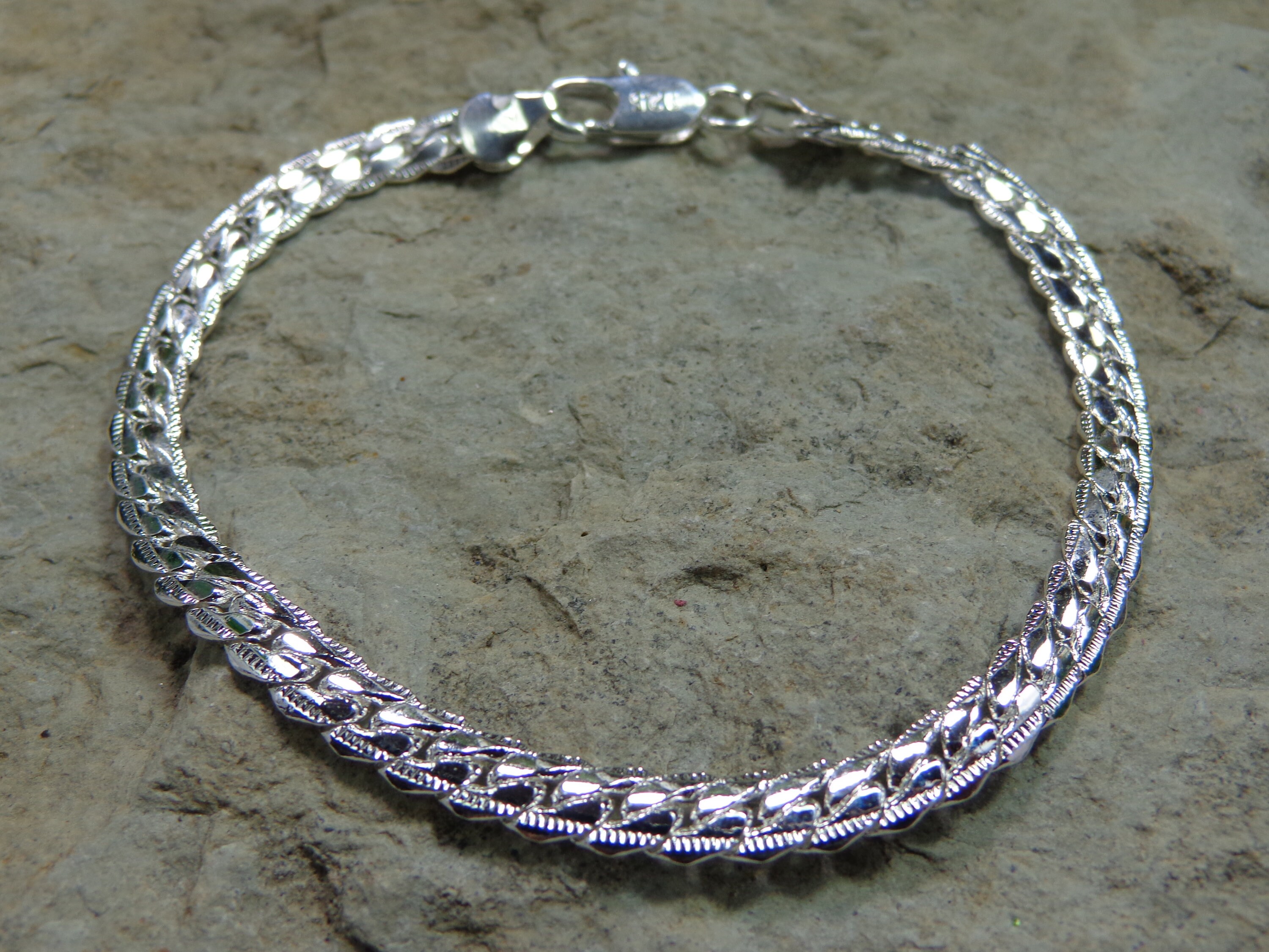Silver Cable Chain Bracelet - Etsy