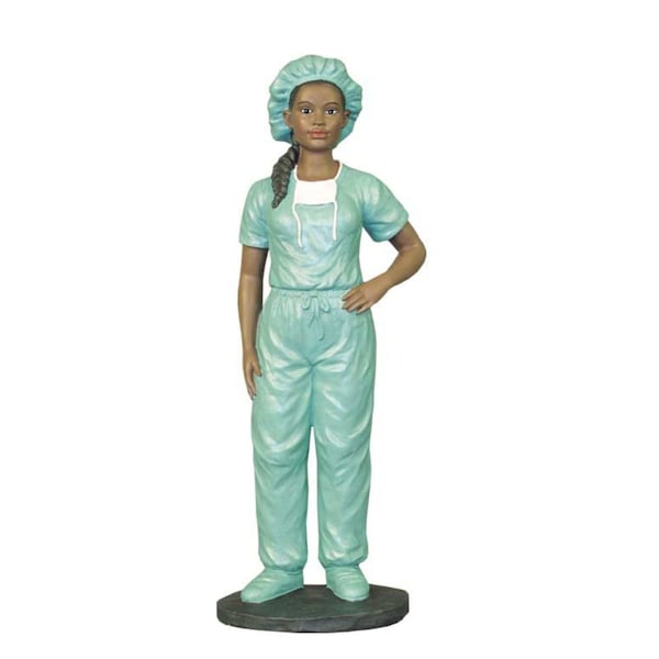 Female Medical Professional Figurine - Black