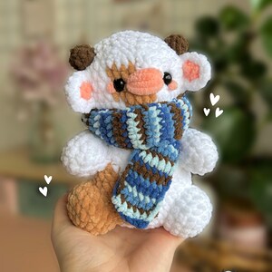 Cozy Scarf Cow Plushie PDF Pattern