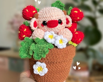 Strawberry Plant Cow Plushie PDF Pattern