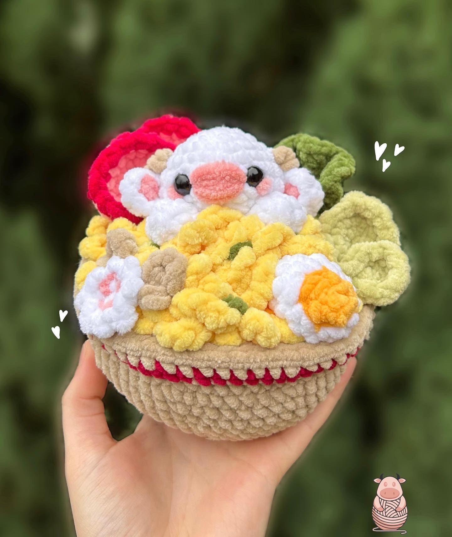 Ramen Cow Plushie PDF Pattern - Etsy