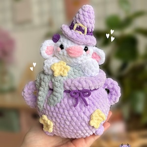 Wizard Cow in Cauldron Plushie PDF Pattern