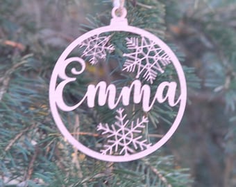 Christmas Ornament, Personalized Ornament, Christmas Gift Tags, Custom Gift Tag, Custom Gifts, Laser Cut, Laser Cut Ornament, Name Ornament